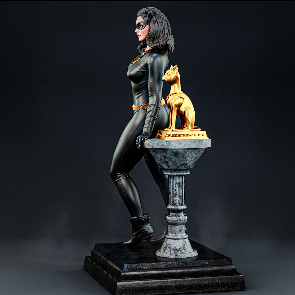 Catwoman (Julie Newmar)Statue 3D-Printed Kit