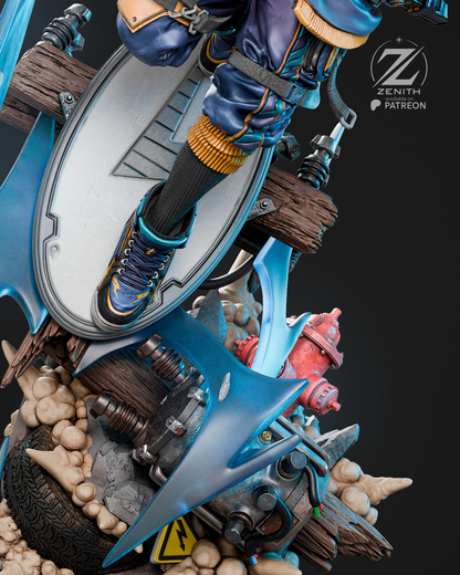 Static Shock Statue 3D-Printed Kit