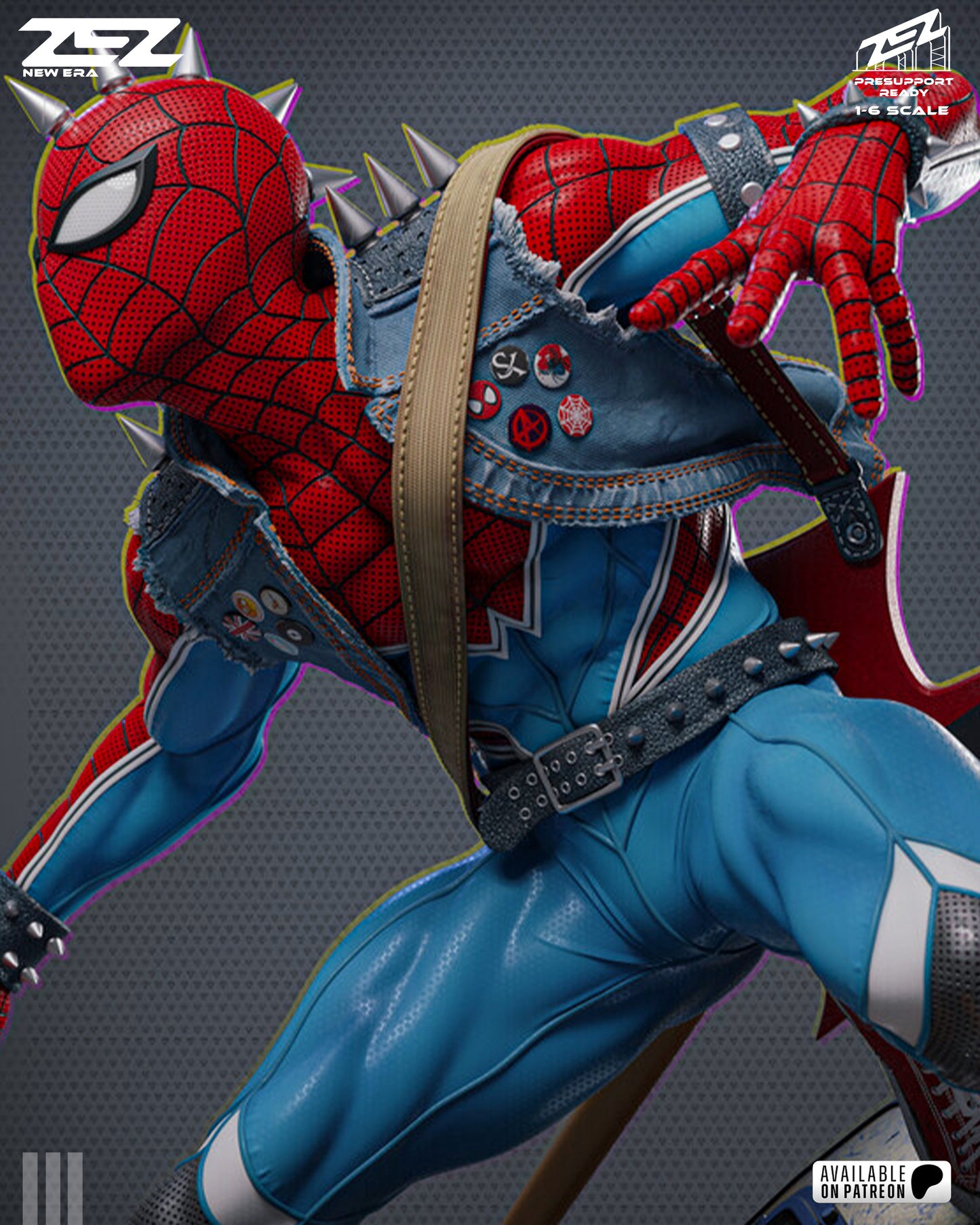 Spider Punk Statue