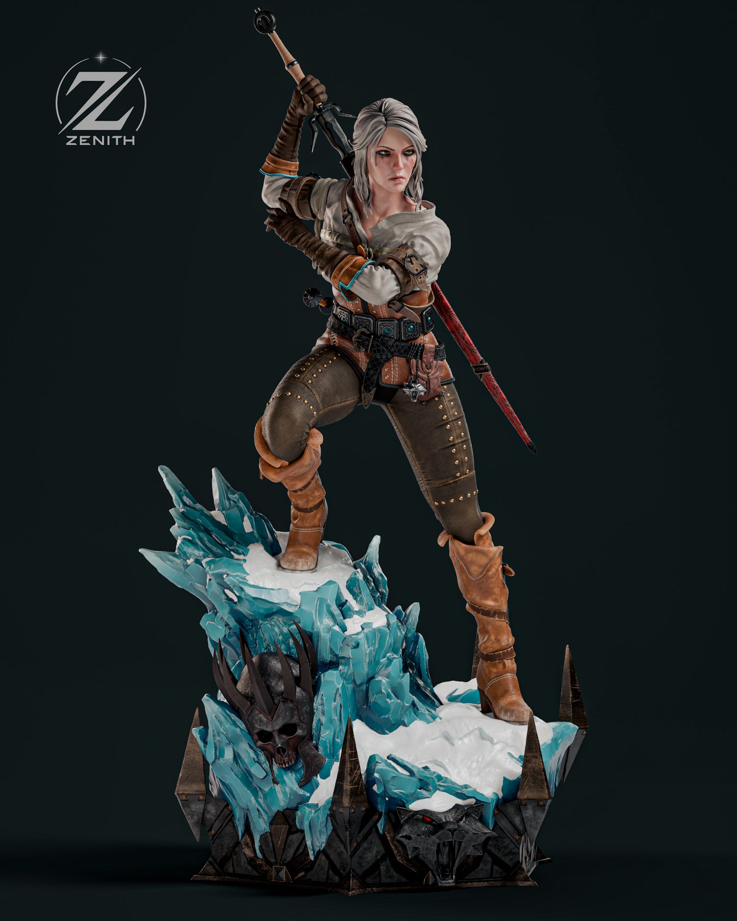 Ciri Statue 3D-Printed Kit