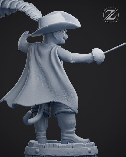 Puss In The Boots Statue 3D-Printed Kit