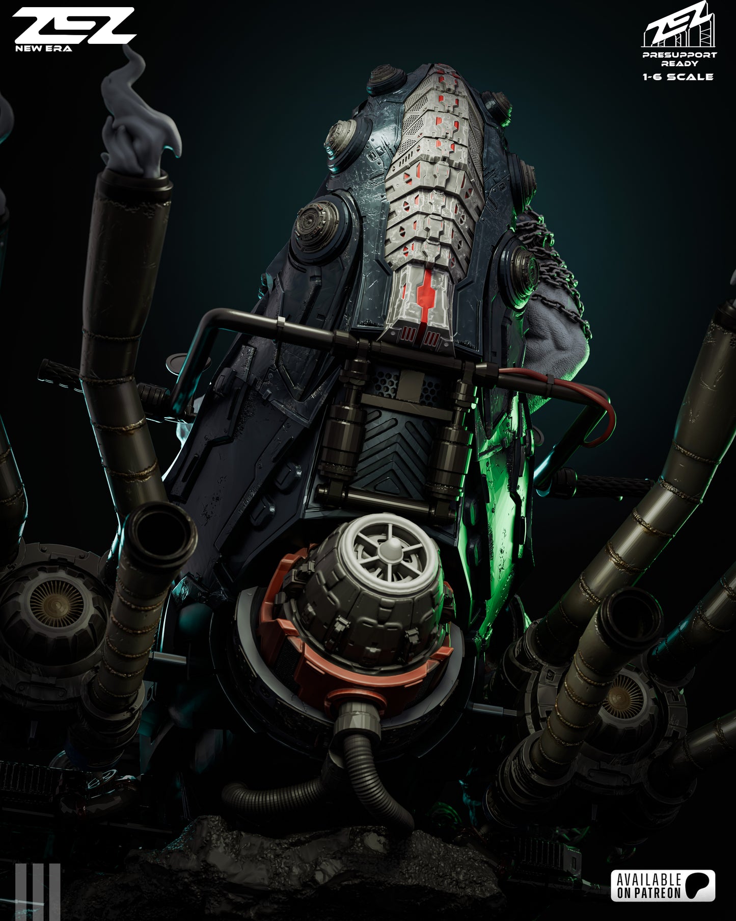 Lobo (Throne) Statue 3D-Printed Kit