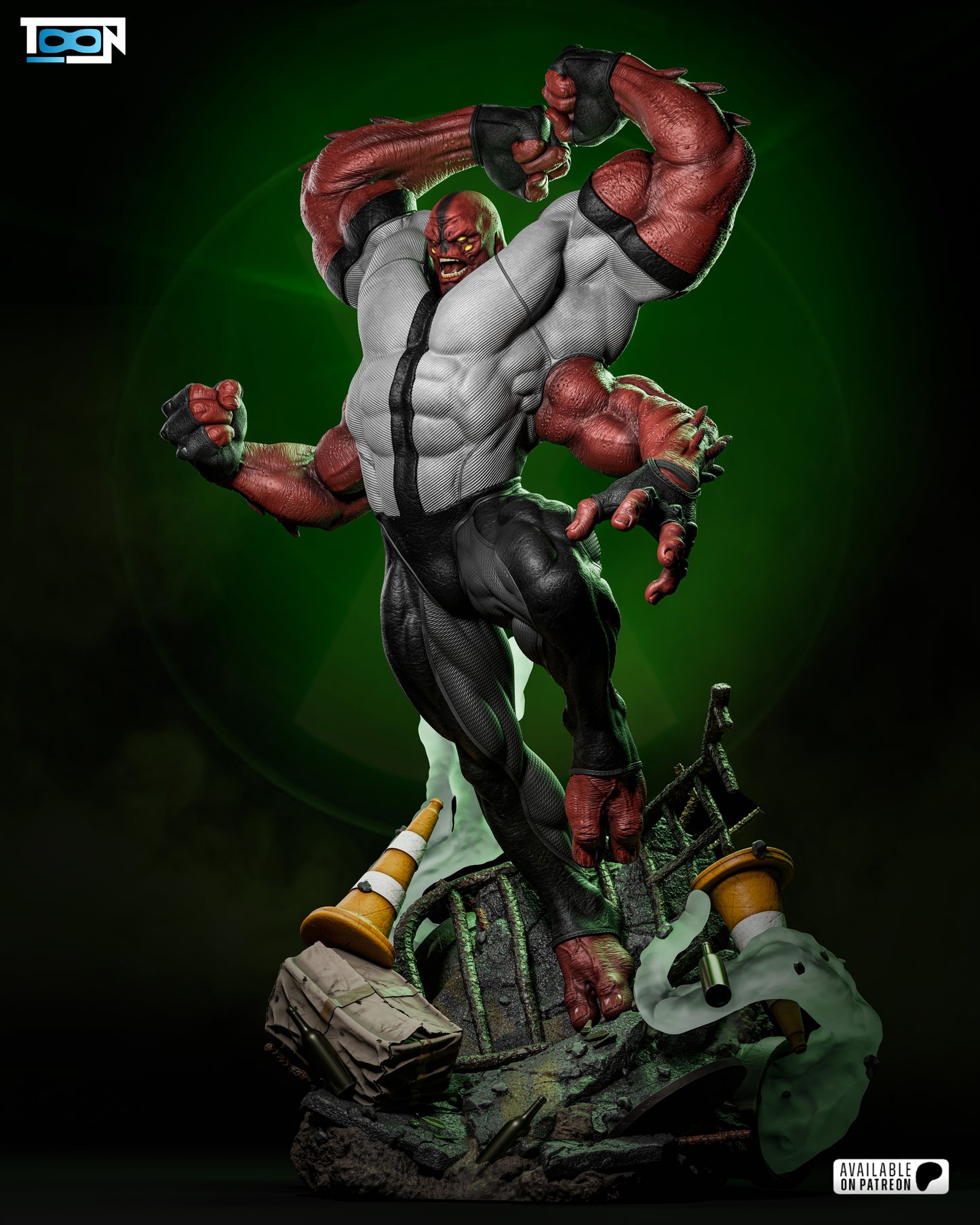 Four Arms Statue
