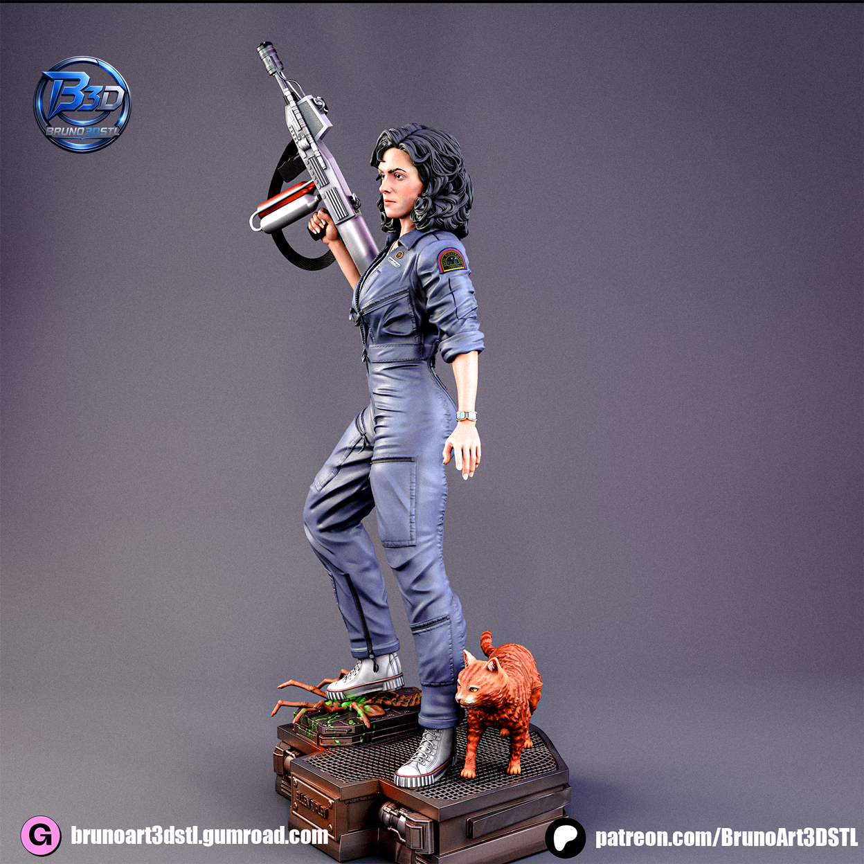 Ripley Statue 3D-Printed Kit