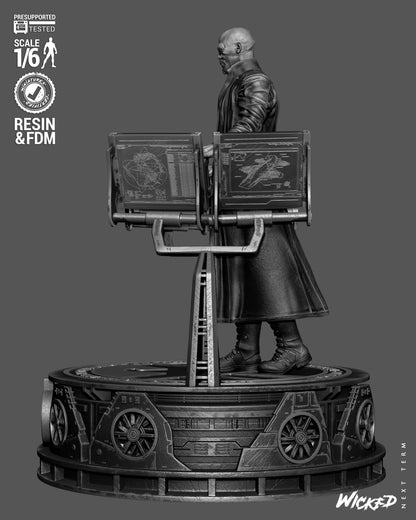 Nick Fury Statue 3D-Printed Kit