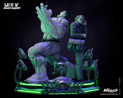 Incredible Hulk & Bruce Banner Diorama