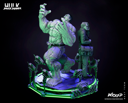 Incredible Hulk & Bruce Banner Diorama
