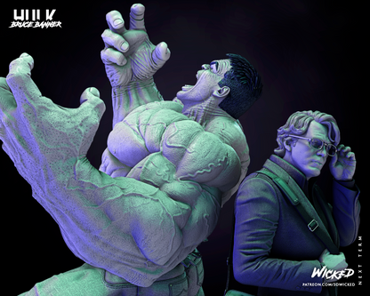 Incredible Hulk & Bruce Banner Diorama