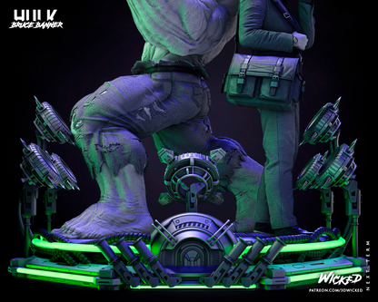 Incredible Hulk & Bruce Banner Diorama