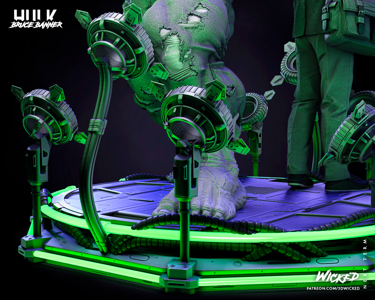 Incredible Hulk & Bruce Banner Diorama