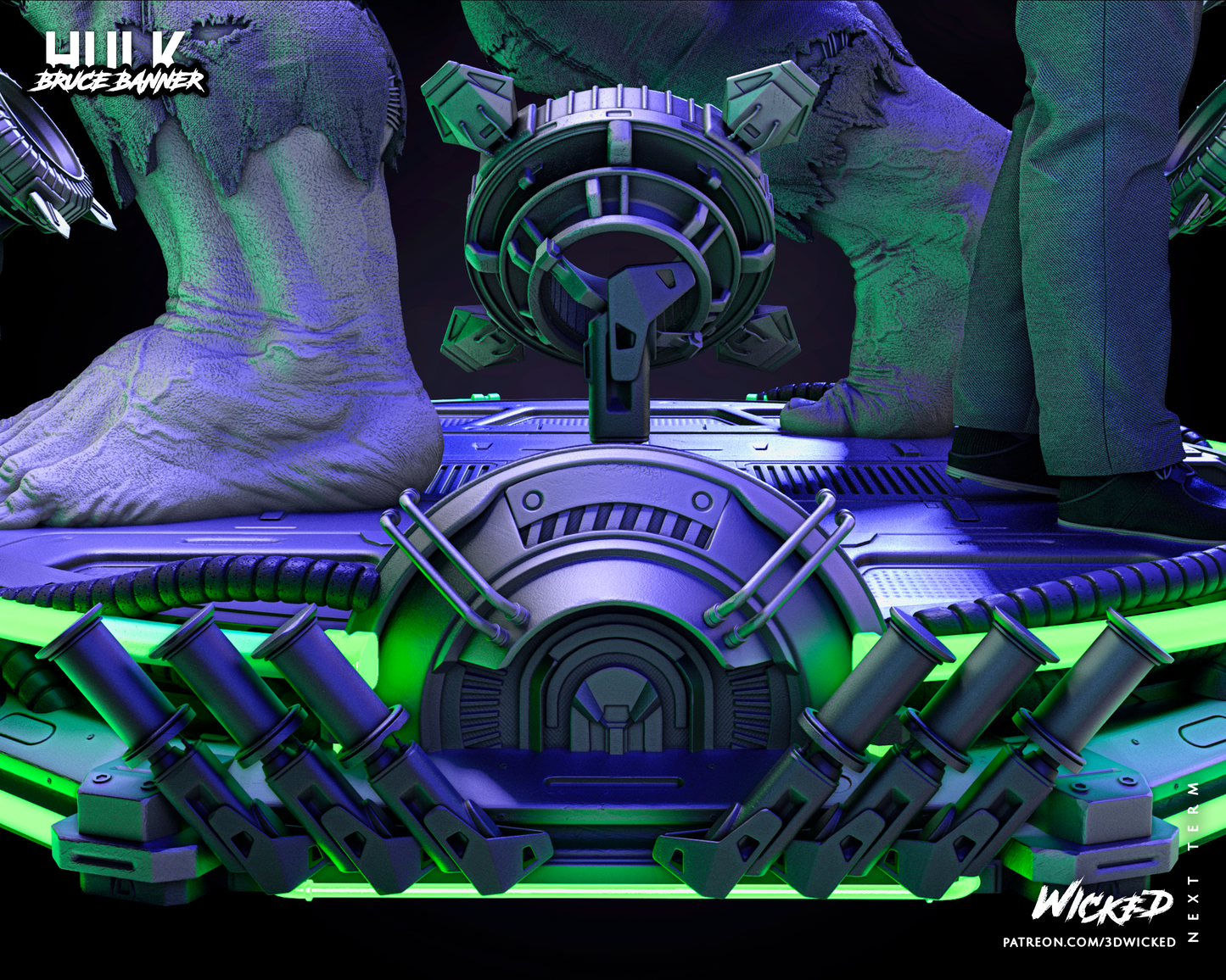 Incredible Hulk & Bruce Banner Diorama