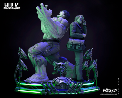 Incredible Hulk & Bruce Banner Diorama