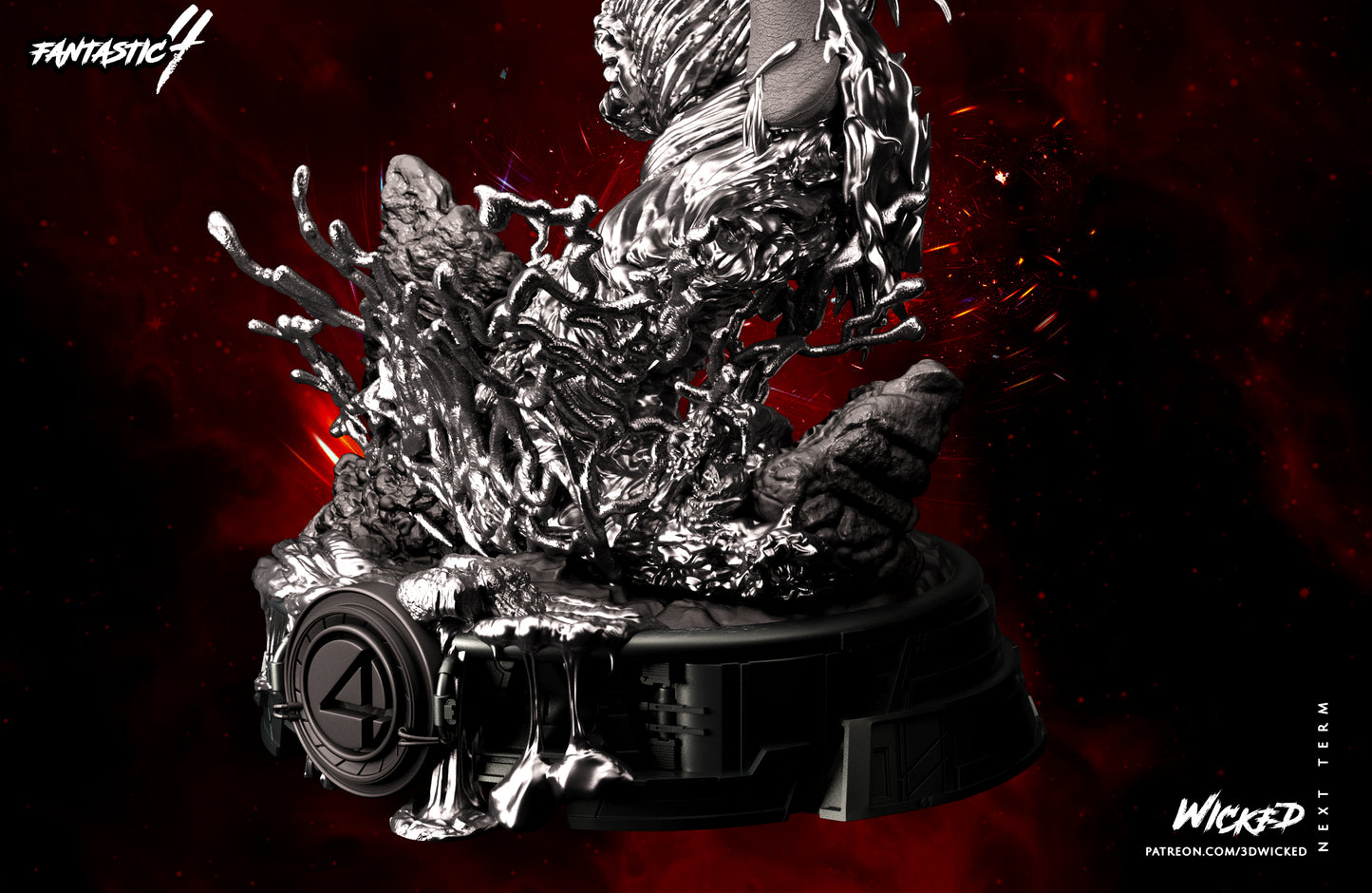 Johnny Storm ( Fantastic Four) Statue