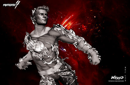 Johnny Storm ( Fantastic Four) Statue