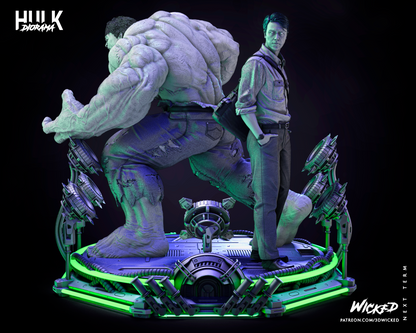 Incredible Hulk & Bruce Banner Diorama