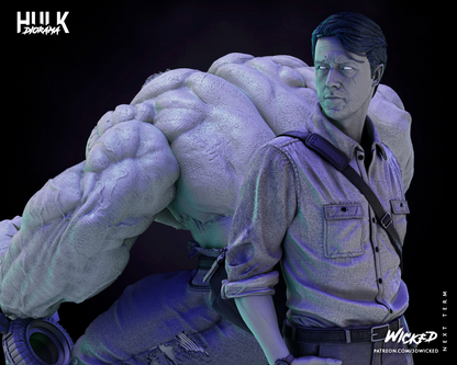 Incredible Hulk & Bruce Banner Diorama