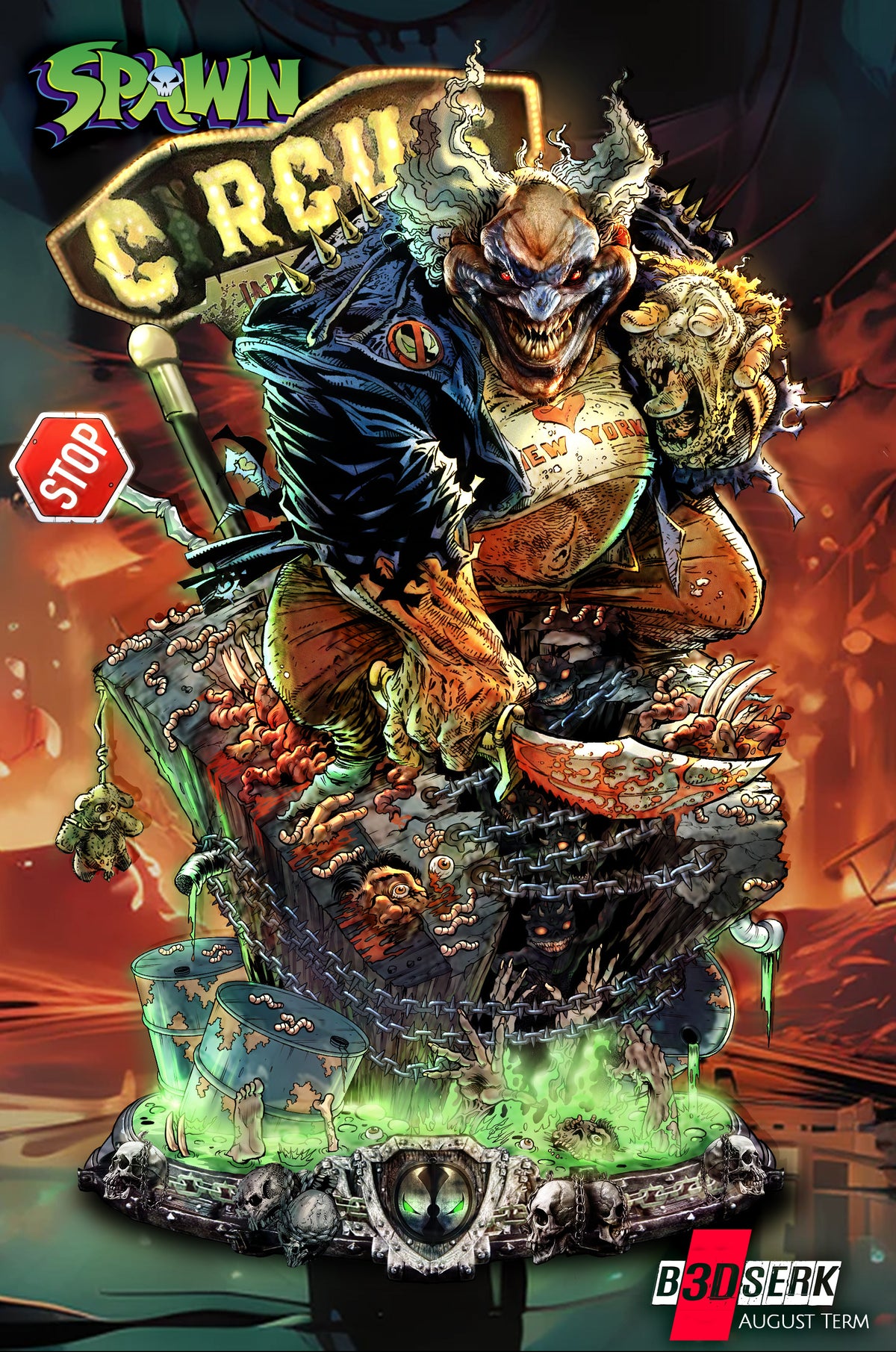 Violator Clown Statue