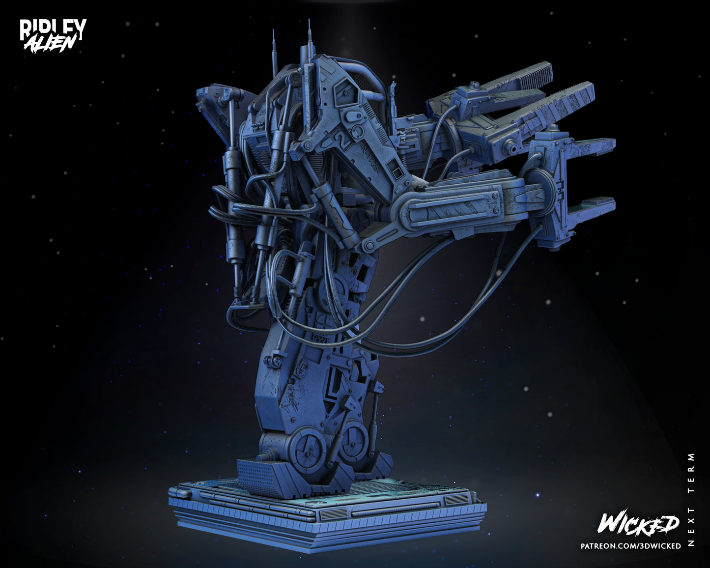 Ripley & Power Loader - Aliens Statue