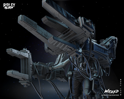 Ripley & Power Loader - Aliens Statue