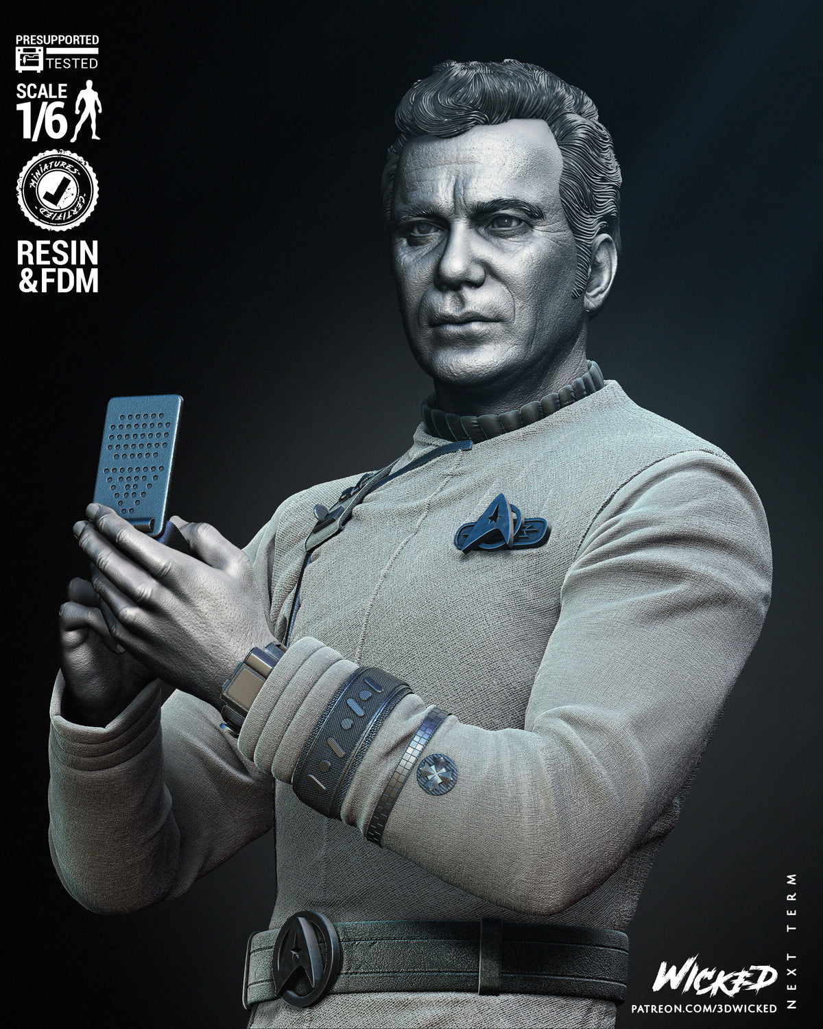 Captain Kirk - Star Trek Statue