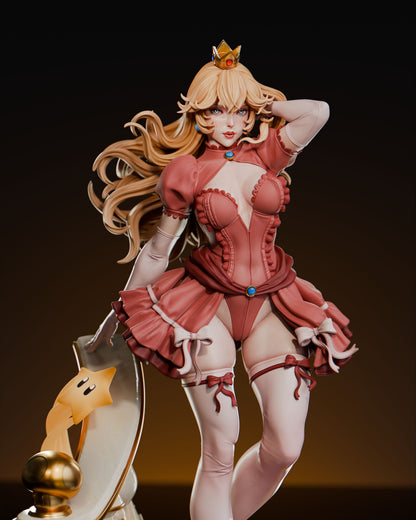 Princess Peach Statue 3D-Printed Kit