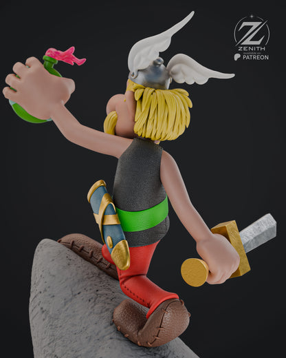 Asterix And Obelix Statue 3D-Printed Kit