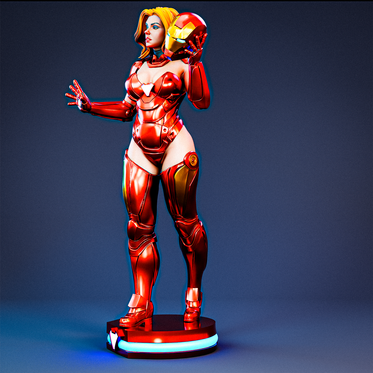 Pepper Potts Statue 3D-Printed Kit