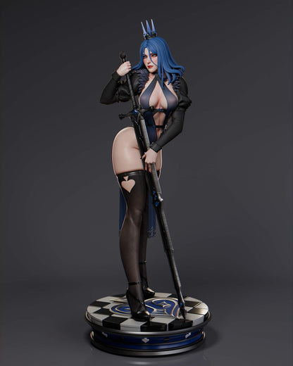 Queen Of Spades Statue 3D-Printed Kit
