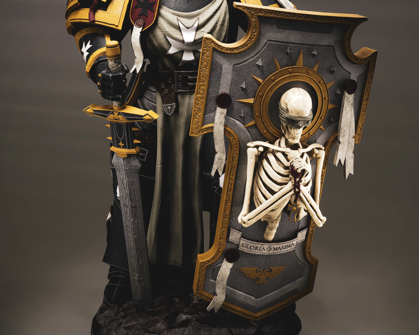 The Templar Statue 3D-Printed Kit