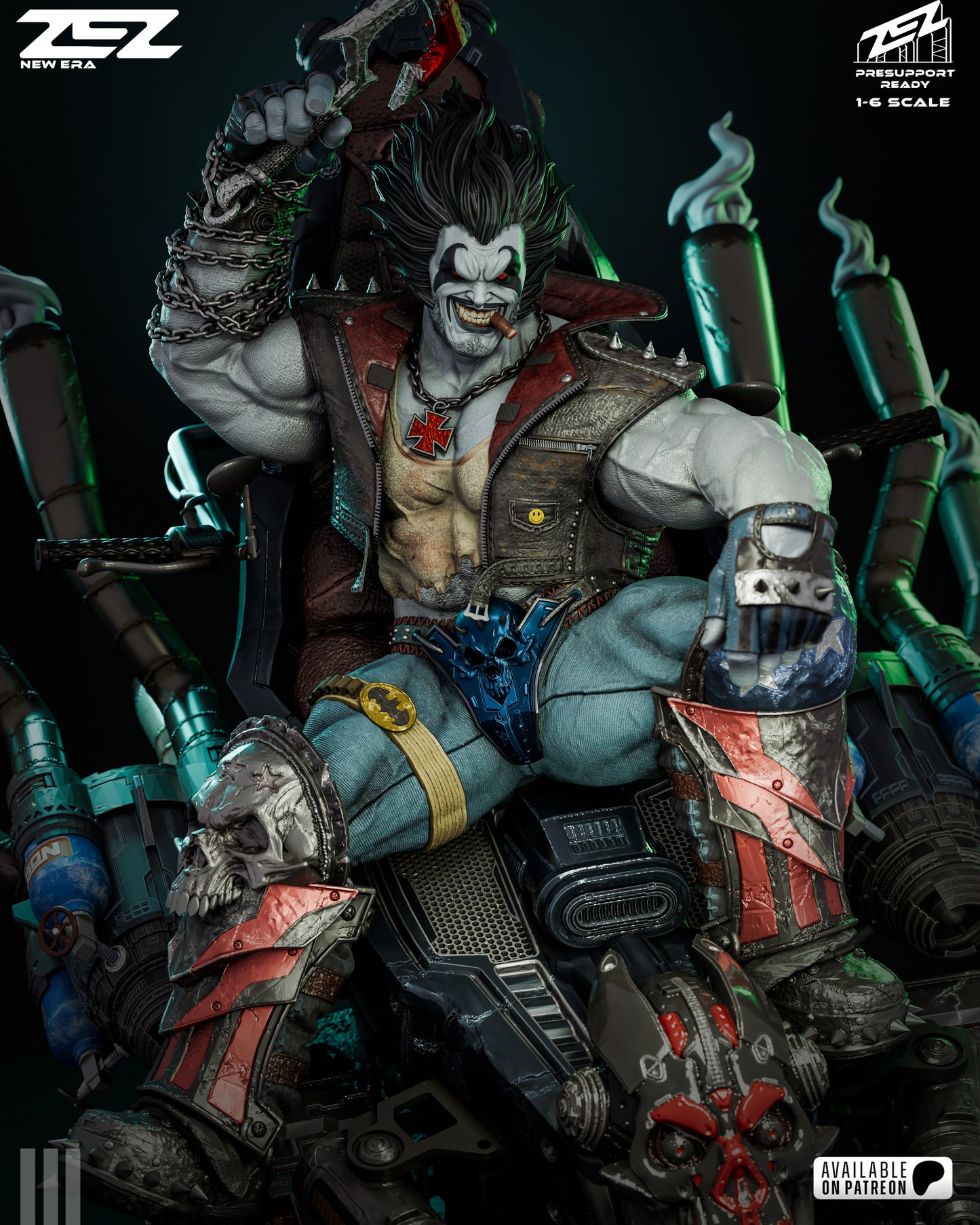 Lobo (Throne) Statue 3D-Printed Kit
