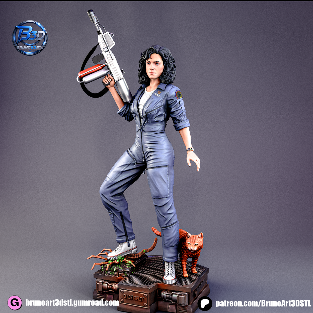 Ripley Statue 3D-Printed Kit