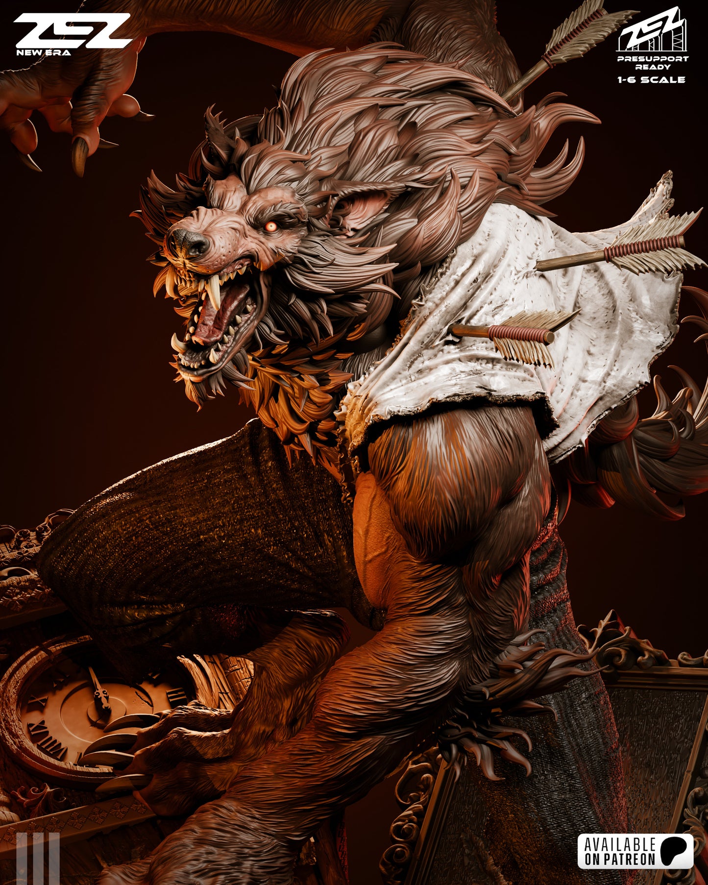 Werewolf Statue