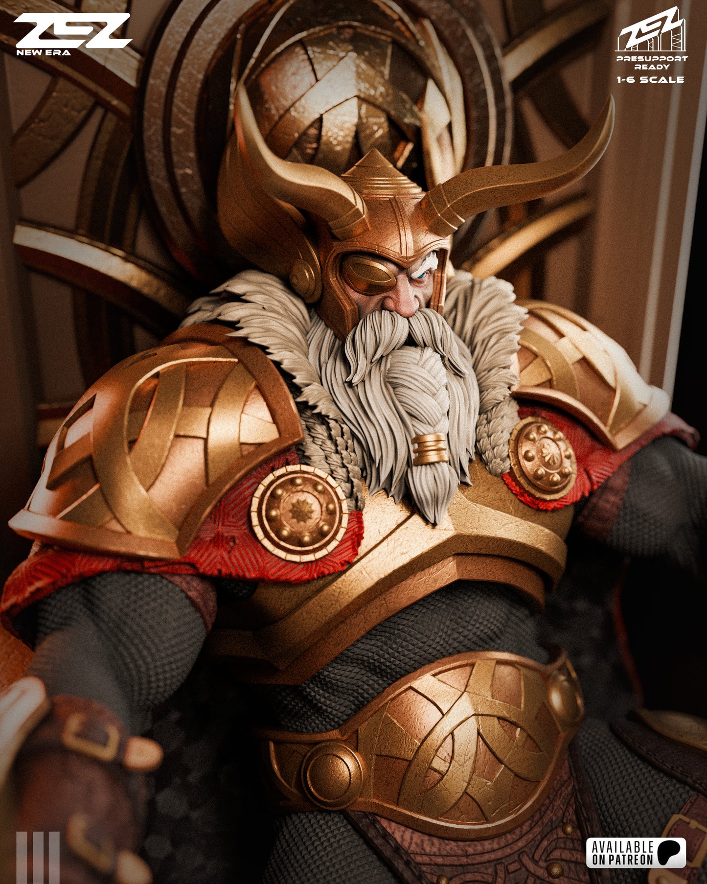 Odin (Throne) Statue