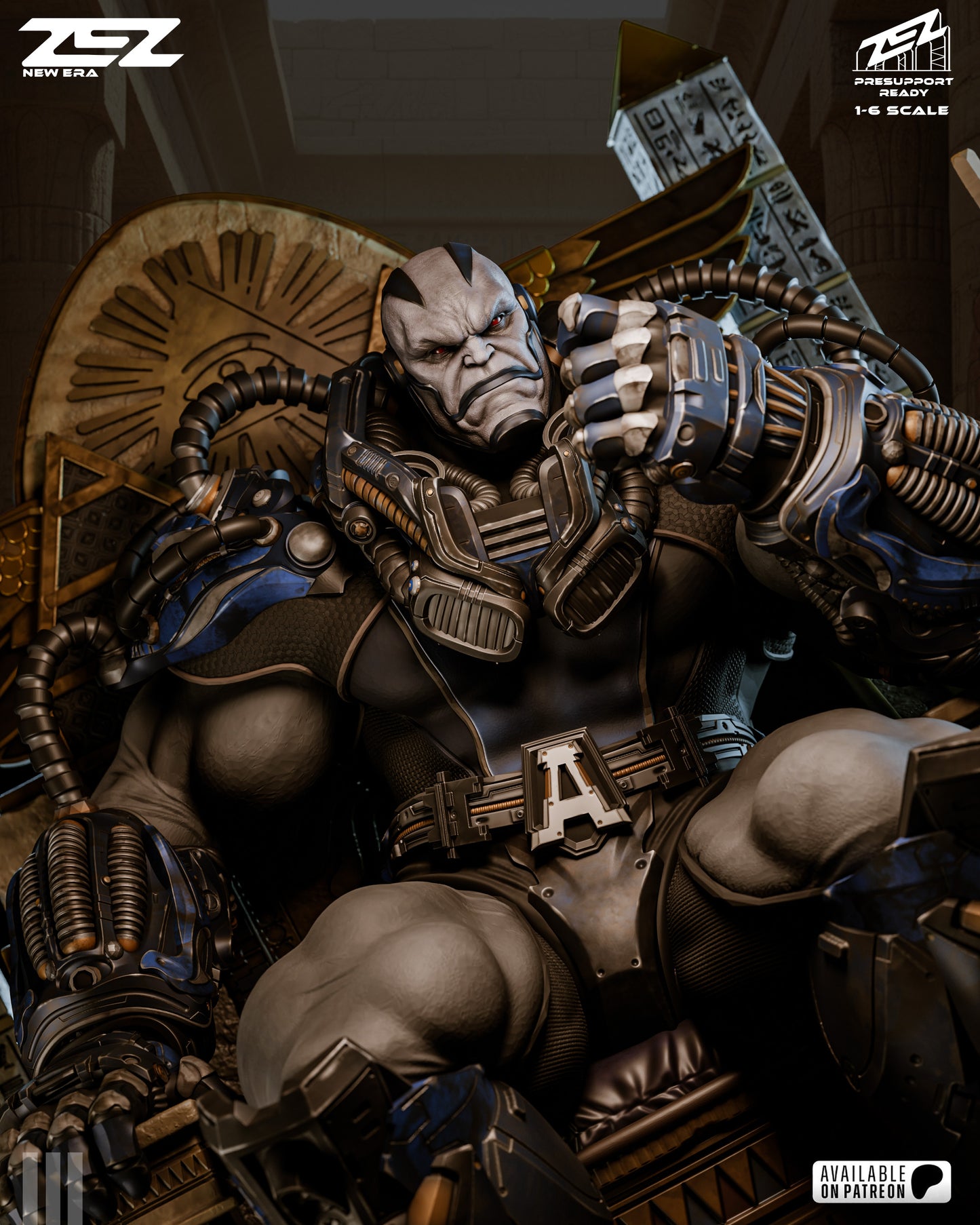 Apocalypse (Throne) Statue 3D-Printed Kit