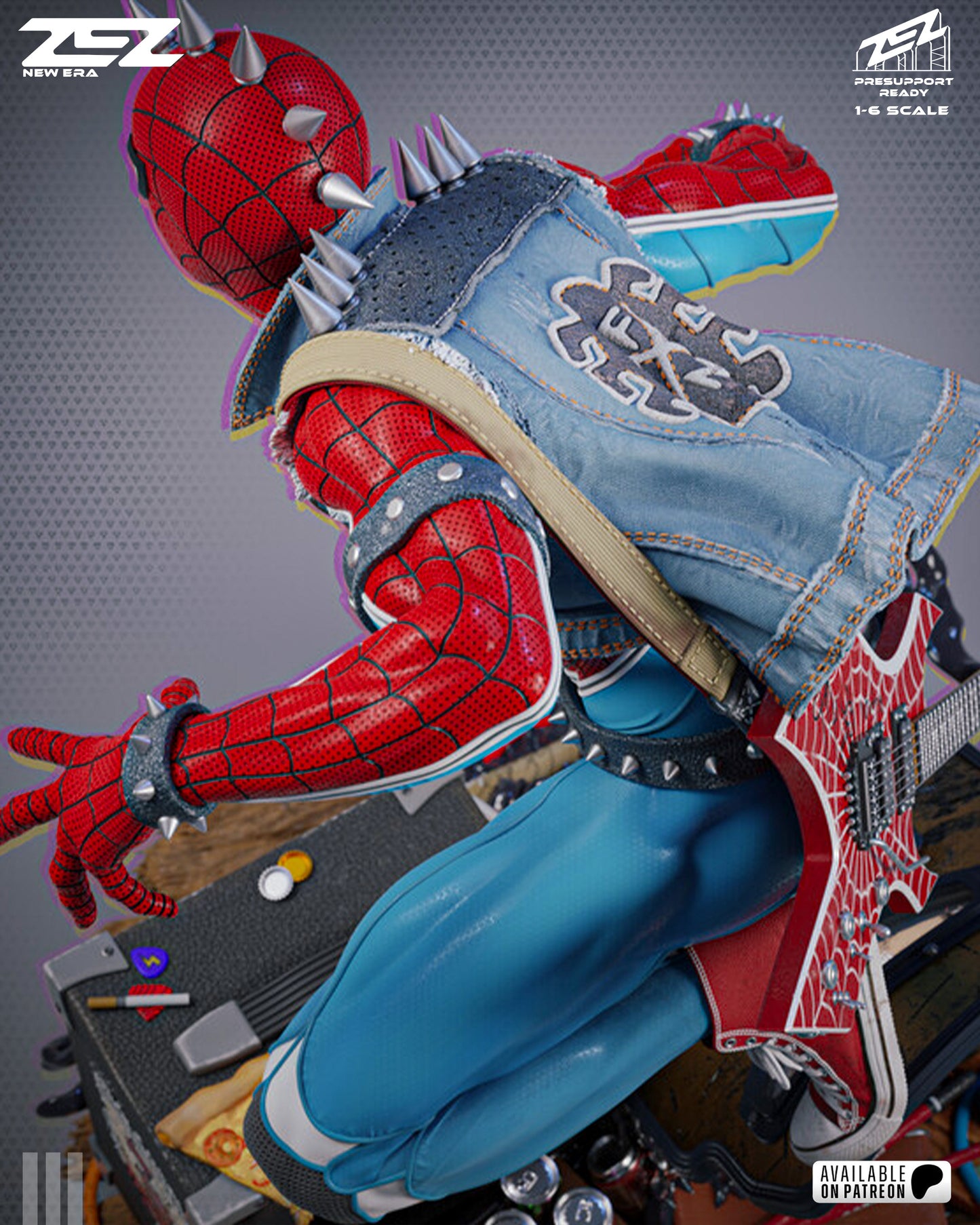 Spider Punk Statue
