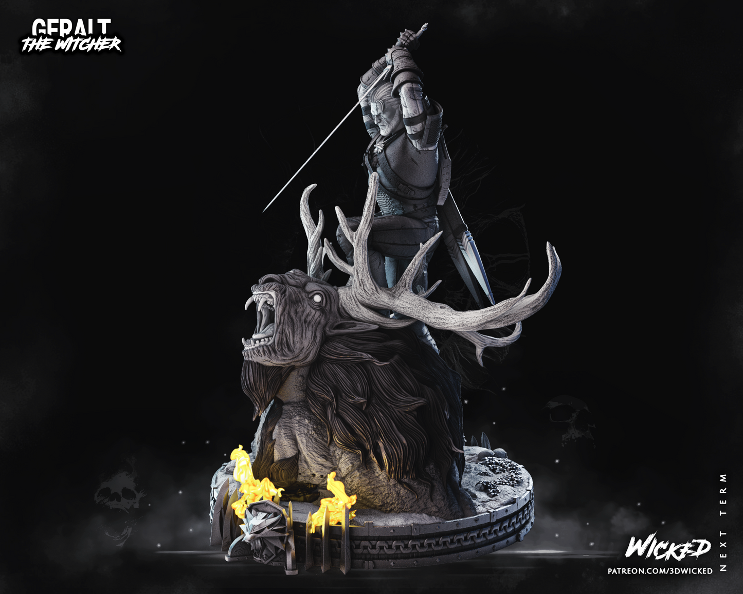 Geralt Of Rivia (The Witcher) Statue