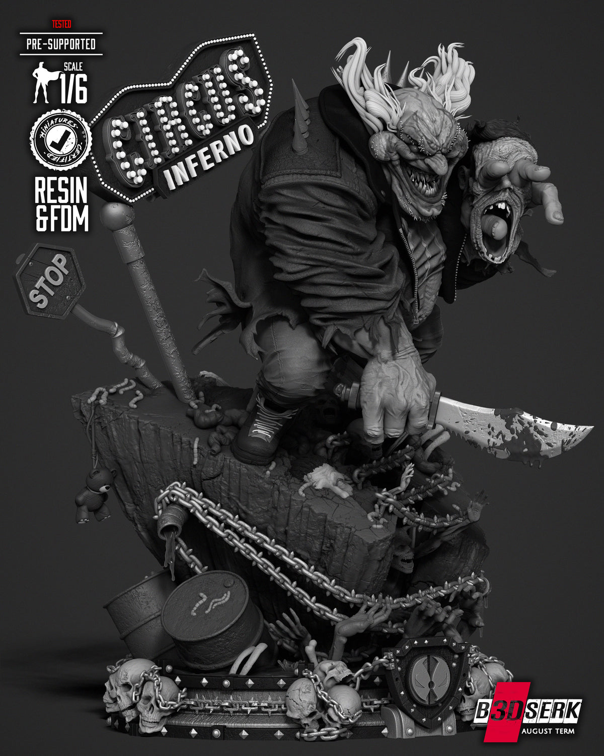 Violator Clown Statue