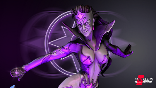 Star Saphire Violet Lantern Statue