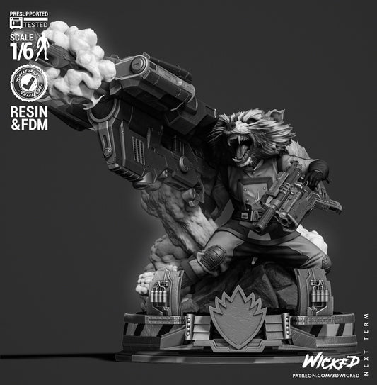 Rocket Comics Version Statue
