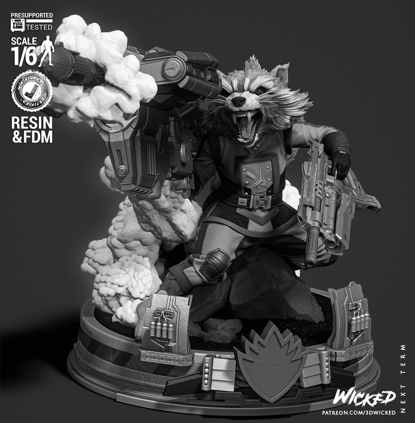 Rocket Comics Version Statue