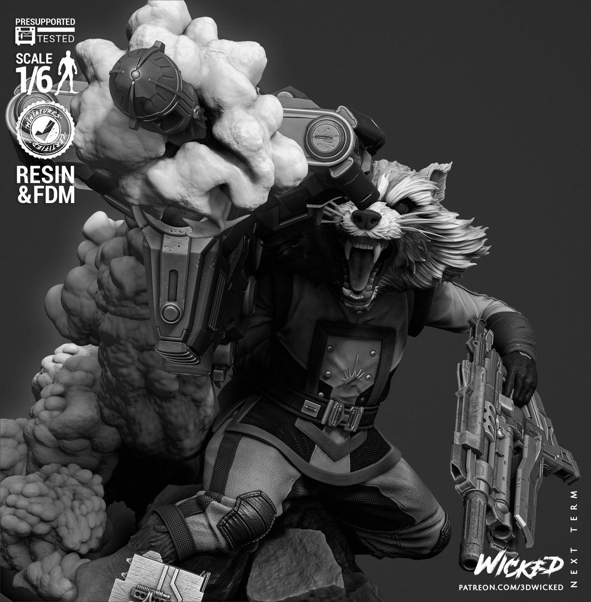 Rocket Comics Version Statue