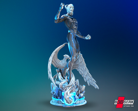 Saint Walker Blue Lantern Statue