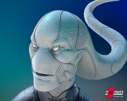 Saint Walker Blue Lantern Statue