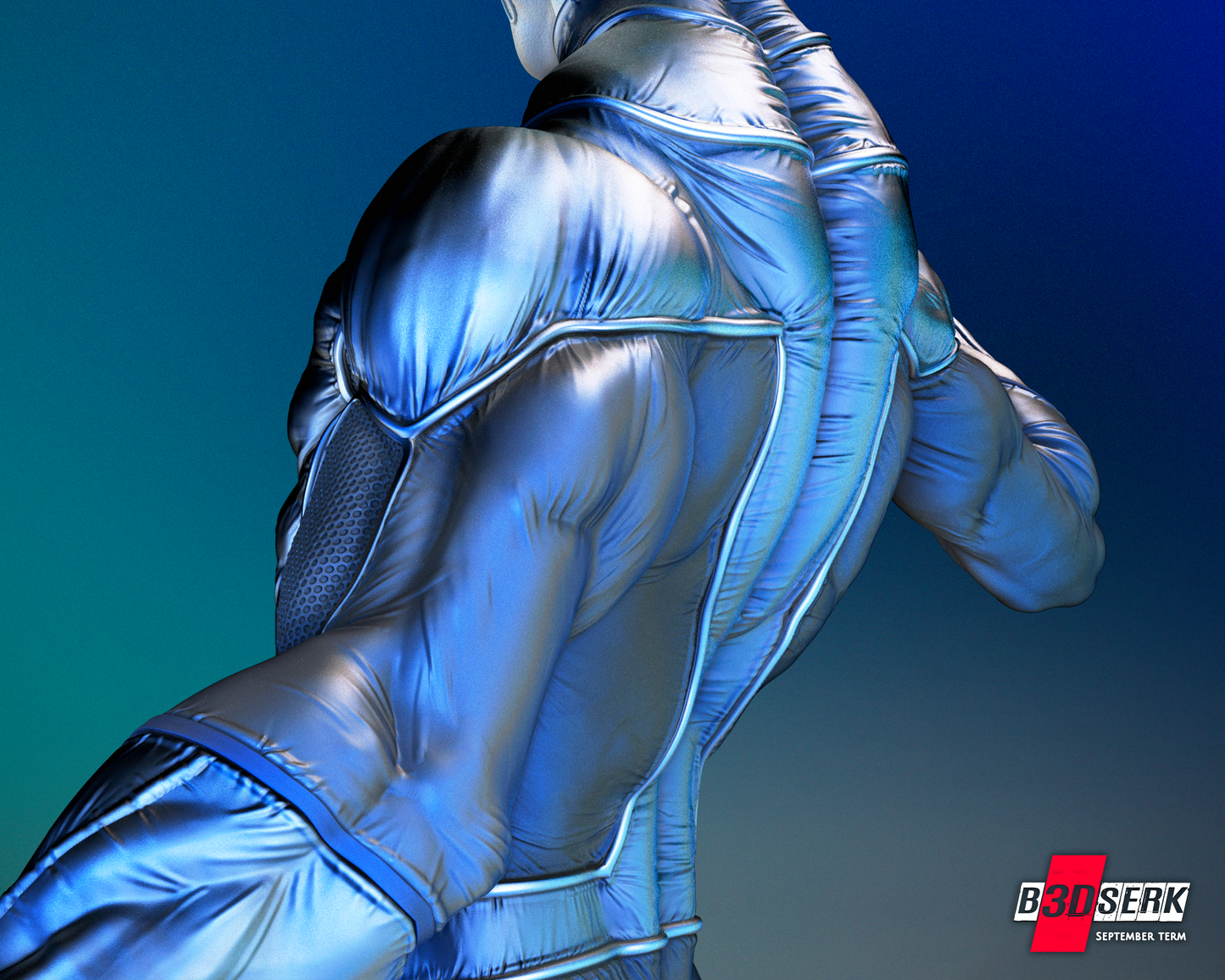 Saint Walker Blue Lantern Statue