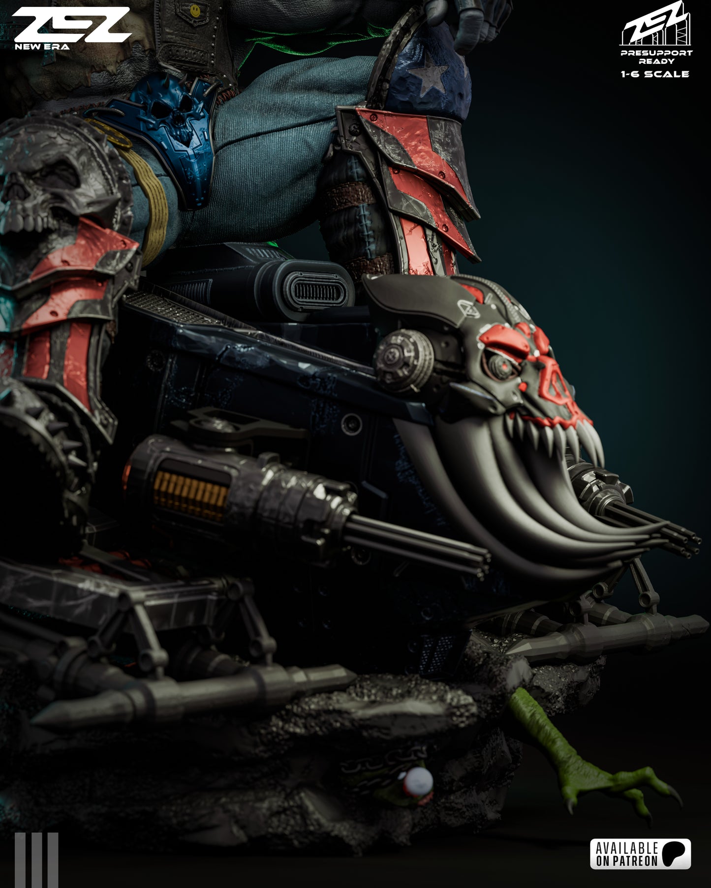 Lobo (Throne) Statue 3D-Printed Kit