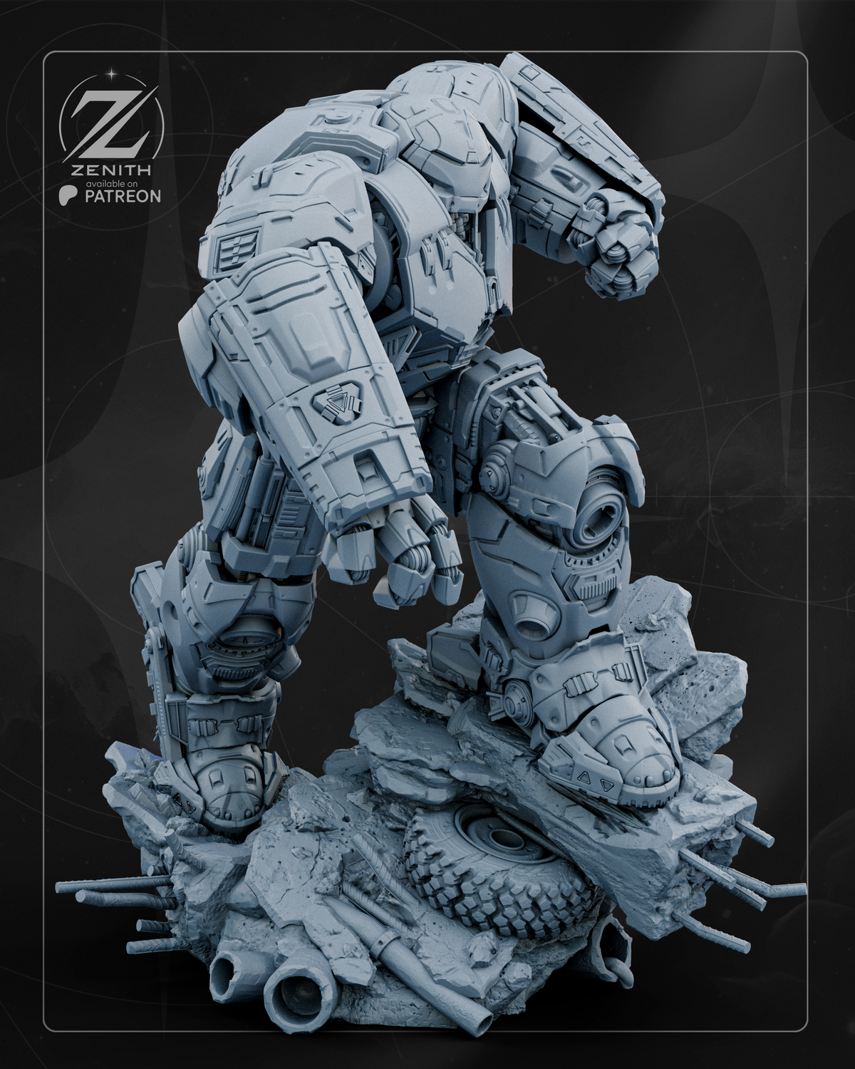 Hulkbuster Statue 3D-Printed Kit