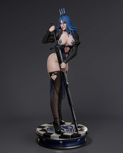 Queen Of Spades Statue 3D-Printed Kit