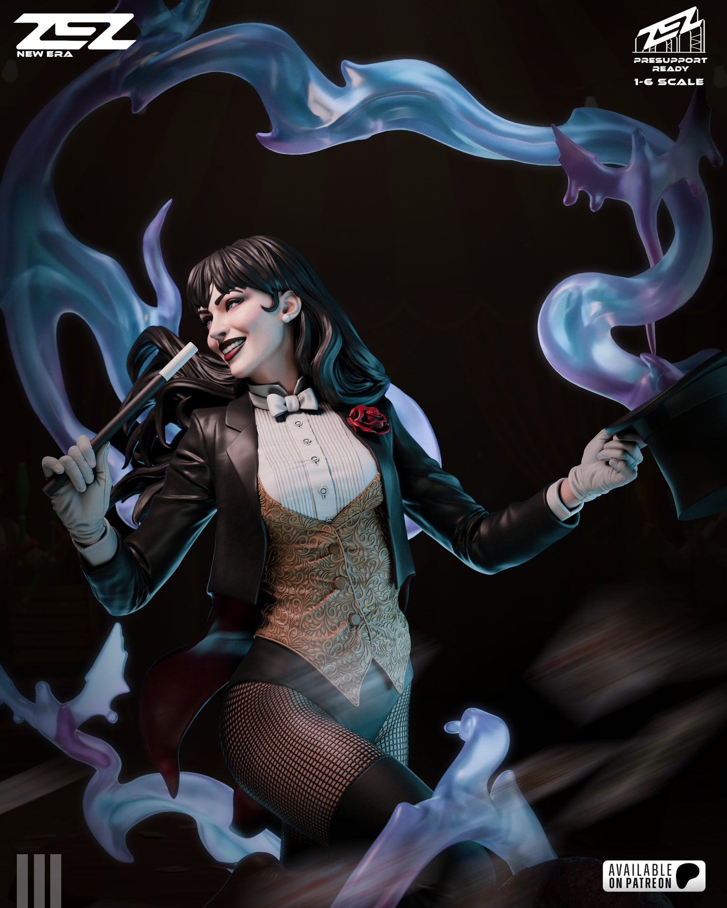 Zatanna Statue 3D-Printed Kit