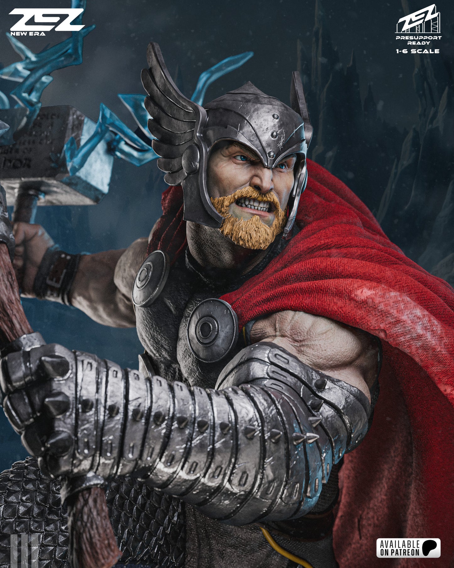 Thor Statue 3D-Printed Kit