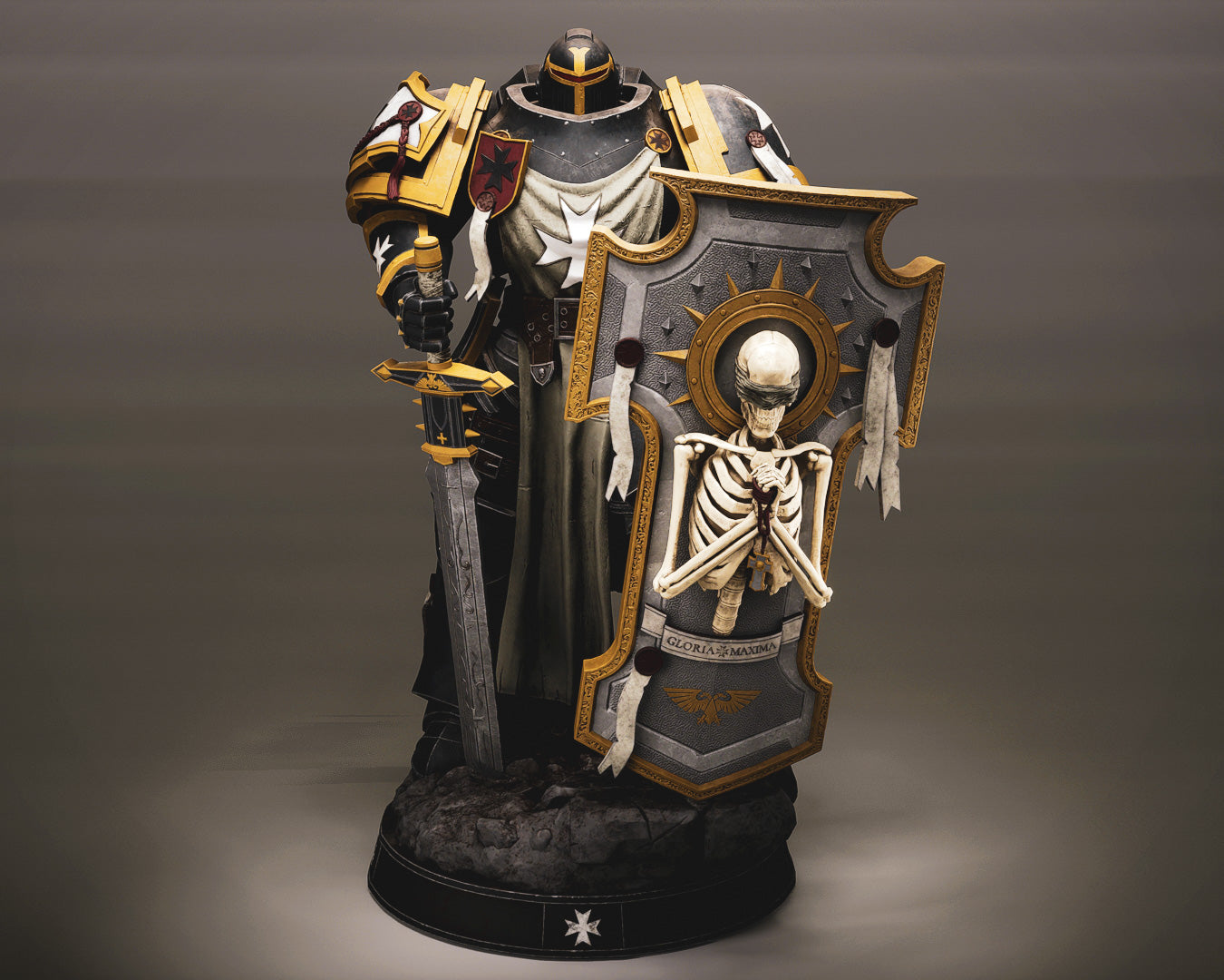 The Templar Statue 3D-Printed Kit